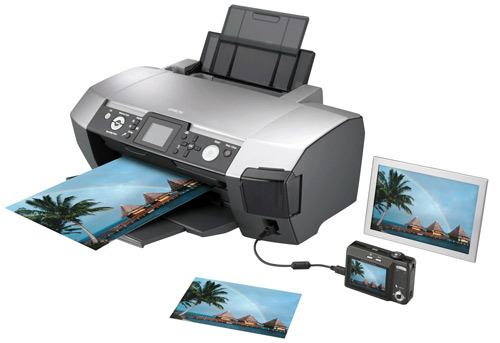 Принтер, печатающий на фотобумаге